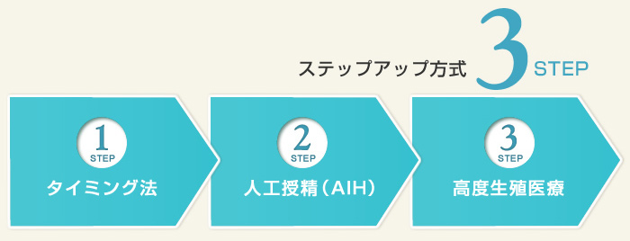 ステップアップ方式3STEP